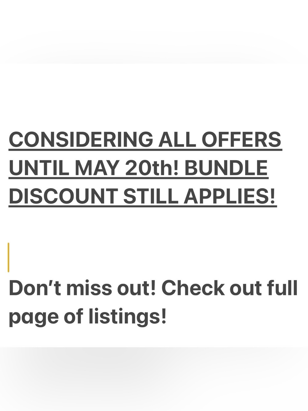 all of the lemon drop shop’s listings are open for offers!! feel free to send!
